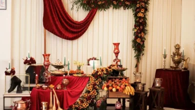 شب یلدا برای عروس چی ببریم؟ 1 دکور یلدایی برای شب یلدای عروس