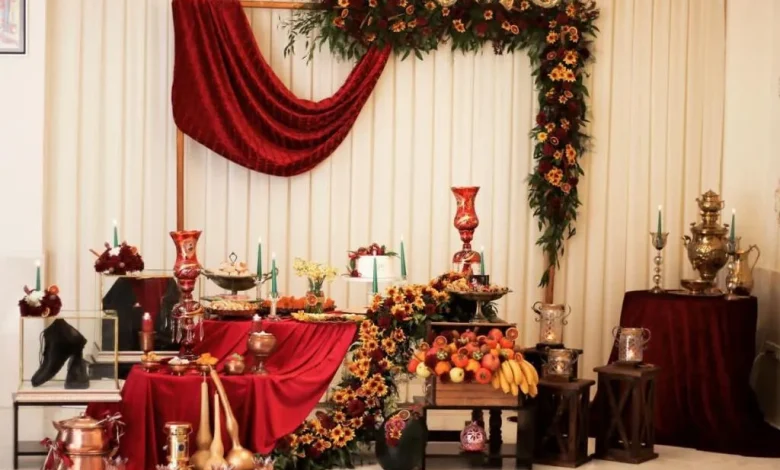 شب یلدا برای عروس چی ببریم؟ 1 دکور یلدایی برای شب یلدای عروس