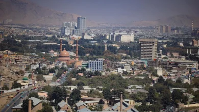 شهر کابل از نمای بالا