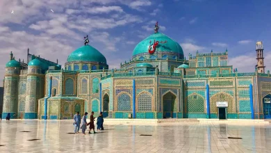 مسجد کبود مزار شریف؛ عبادتگاه آسمانی شهر 14 صحن مسجد کبود مزار شریف