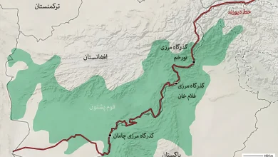 خط دیورند؛ روایت یک مرز مناقشهبرانگیز 14 نقشه افغانستان و پاکستان با خط دیورند (durand line)